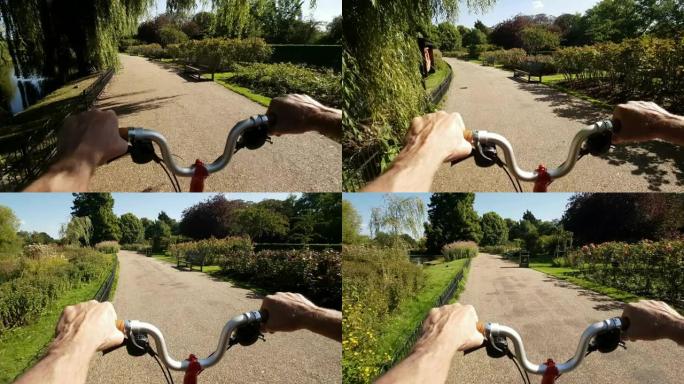 从自行车的角度看伦敦摄政公园玛丽皇后花园