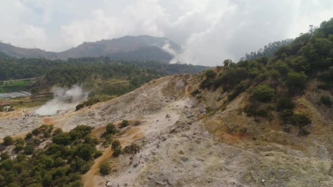 火山高原印度尼西亚迪昂高原