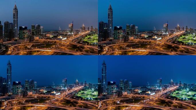 迪拜的延时交通