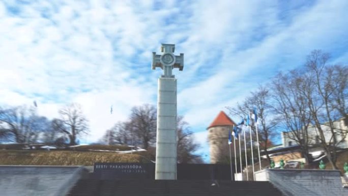 爱沙尼亚首都塔林的独立战争胜利柱。