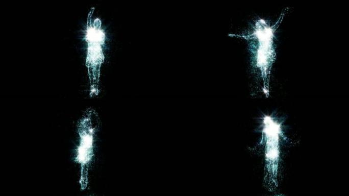 舞蹈芭蕾舞演员粒子