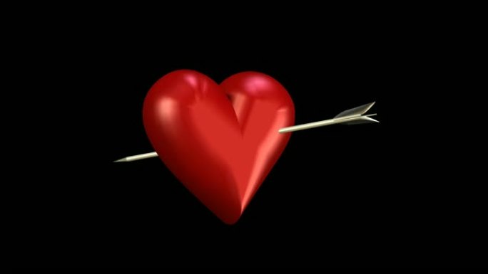情人节用红心3D动画。