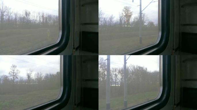 从跨西伯利亚窗口看西伯利亚景观