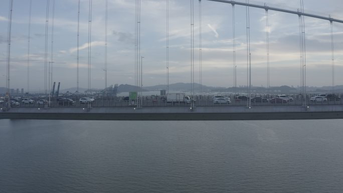 广州南沙大桥航拍视频