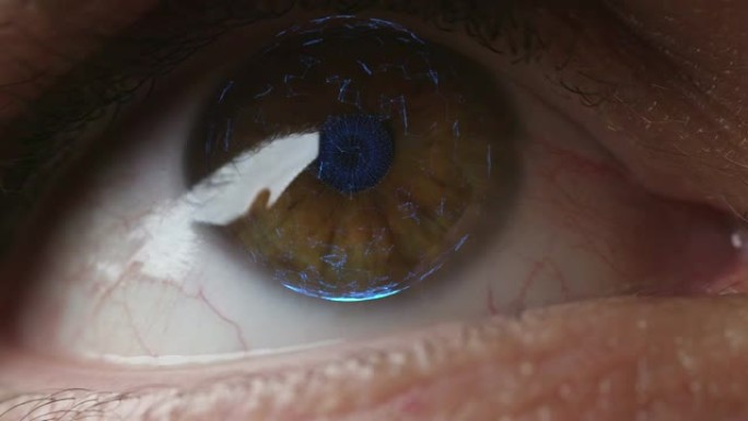 用未来的生物识别激光进行微妙的数字眼睛扫描