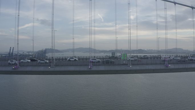 广州南沙大桥航拍视频