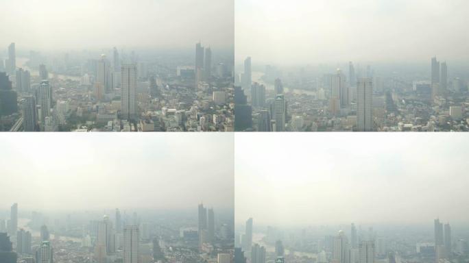 污染和颗粒物2.5在曼谷