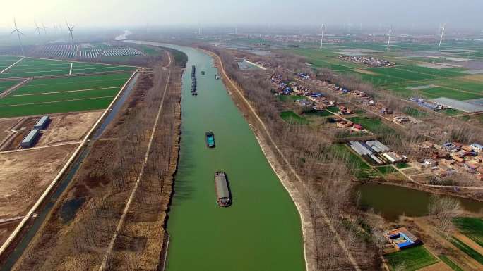 京杭大运河淮安段的春天