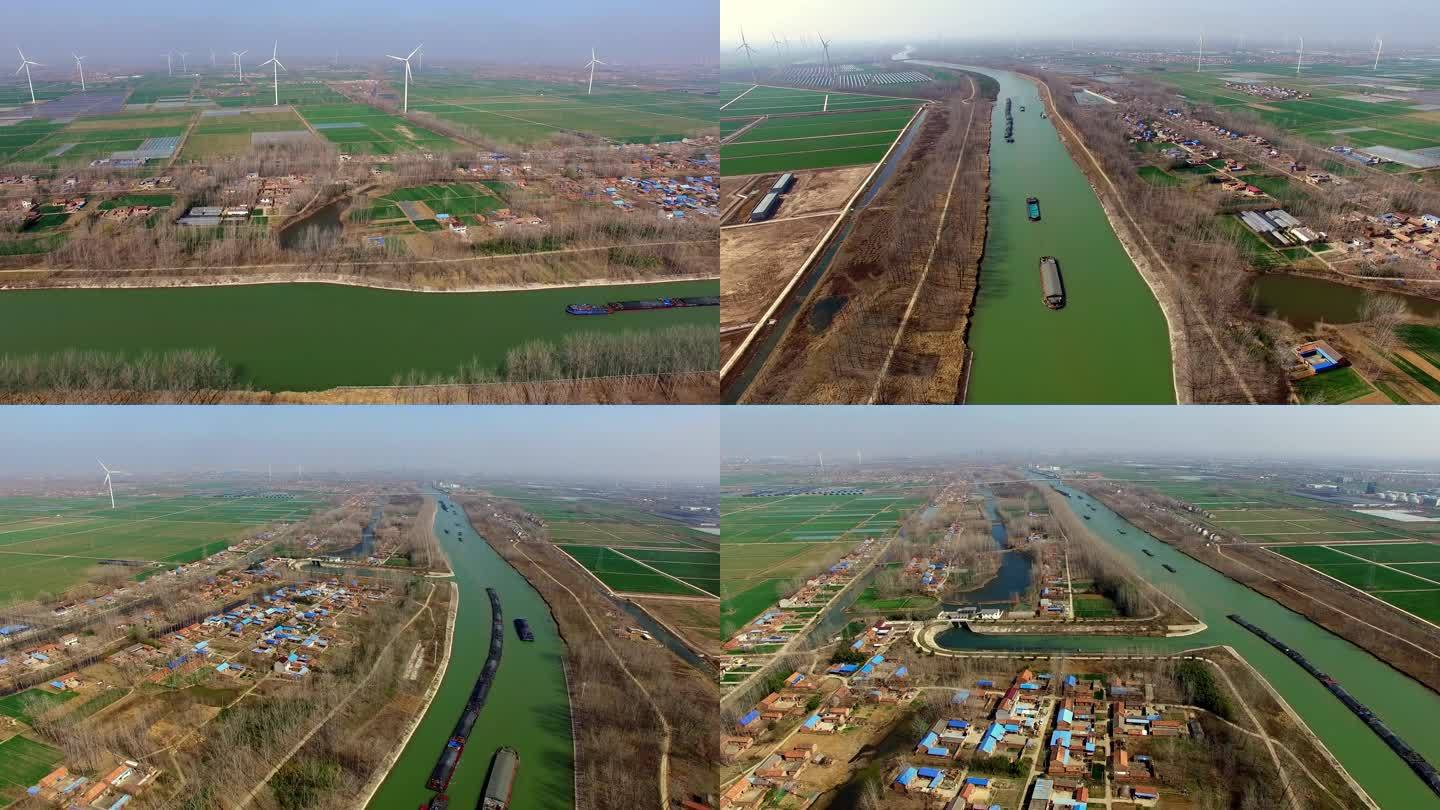 京杭大运河淮安段的春天