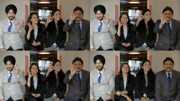 同事作为一个团队，祝您举手好运，并为您提供良好的选择，以微笑和自信的方式欣赏初创机械的标志