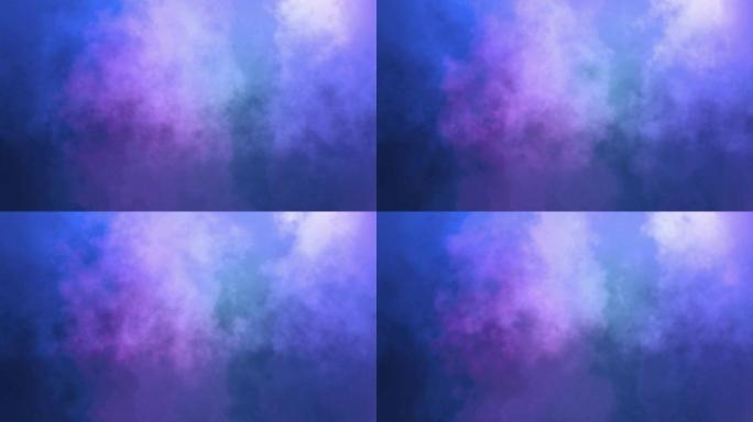 蓝色和紫色的颜色抽象背景像雾或烟