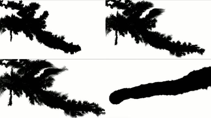 飞溅，水滴和污渍中的墨水飞溅。