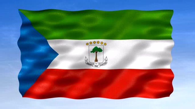 赤道几内亚国旗- 3个角度的面具[3WaveSeries]
