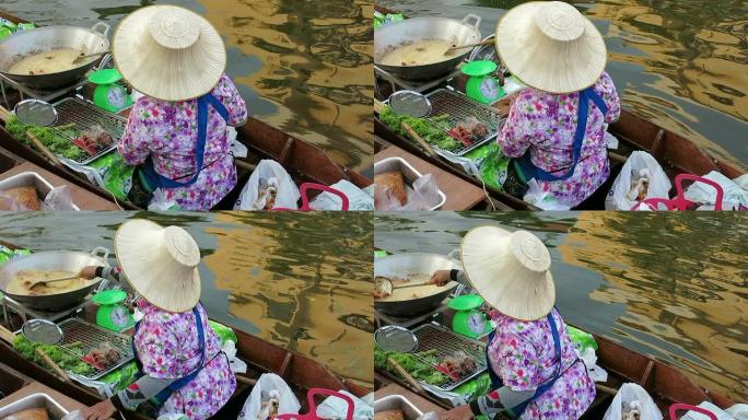 曼谷的浮动市场