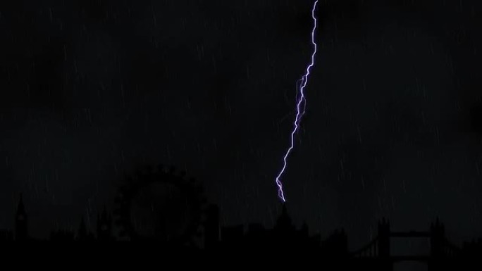 伦敦的雷暴