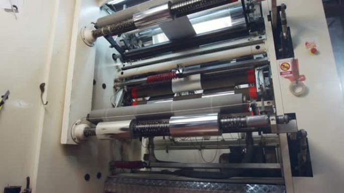 大型工业印刷机拼接发光纸卷