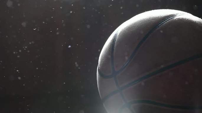 篮球球灰尘动态高清镜头