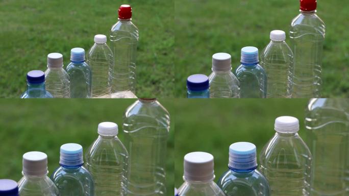 PET (PETE聚对苯二甲酸乙二醇酯) 水瓶。