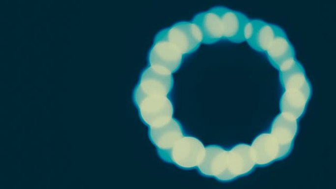 蓝色和白色的bokeh移动