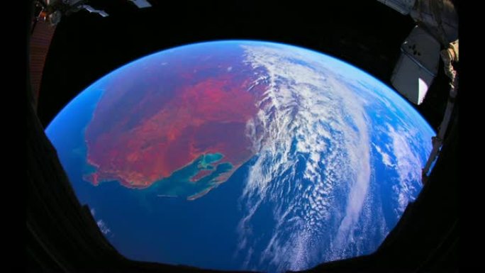从国际空间站 (ISS) 看到的地球