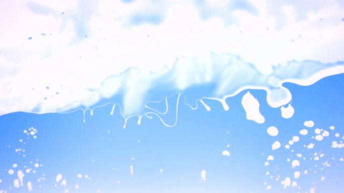 蓝色墨水粘液纹理背景
