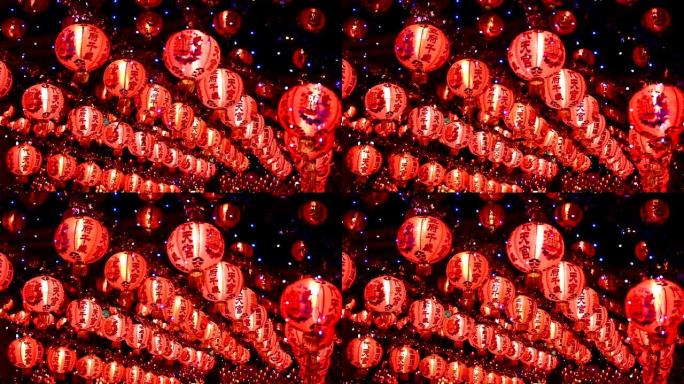 泰国唐人街的中国新年灯笼
