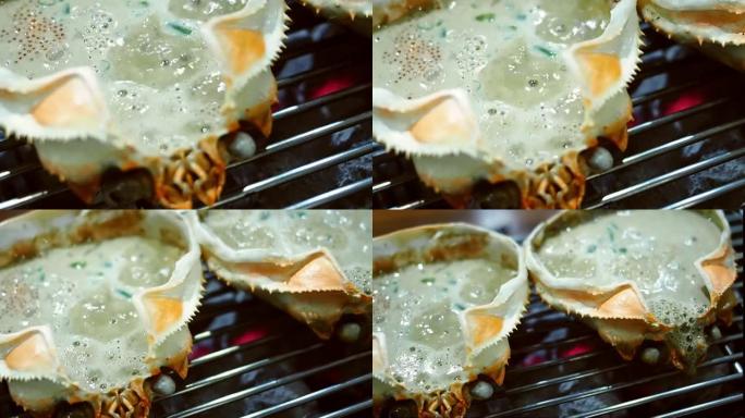 烤卡尼蟹味噌传统日本料理