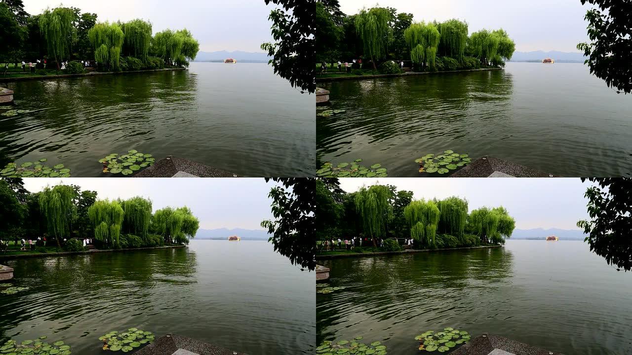 西湖景观。杭州。中国。