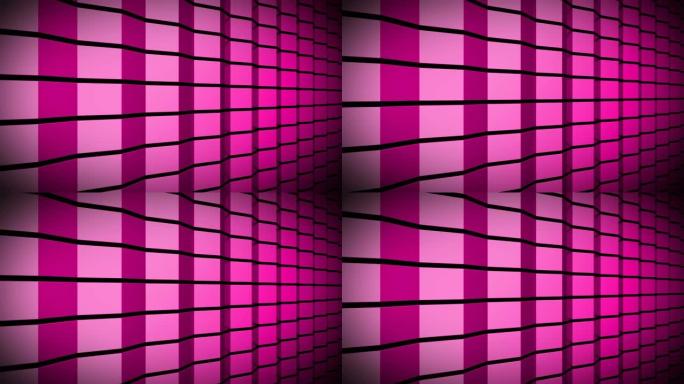 环形粉色抽象立方体墙