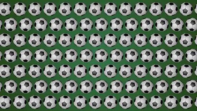 足球滚动球足球绿色背景图案
