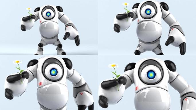 大机器人与花-3D动画