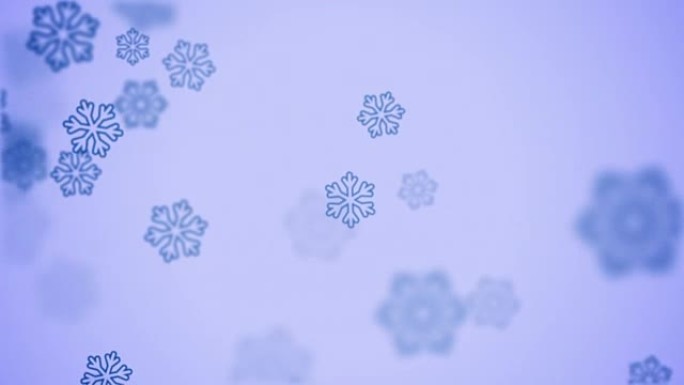 蓝色雪花流平动画