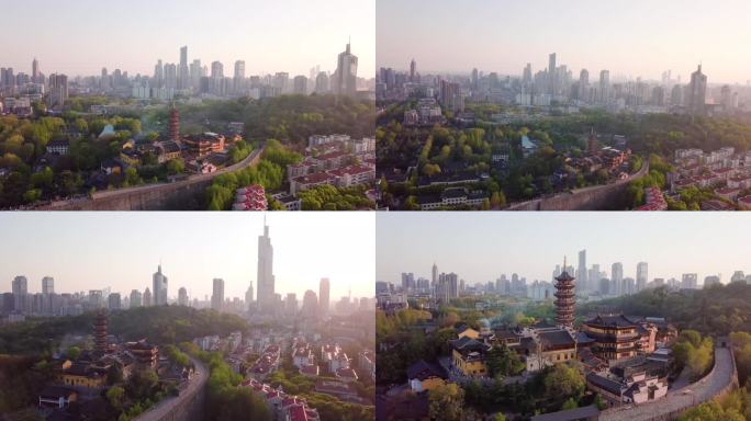 南京航拍视频空镜合集4K