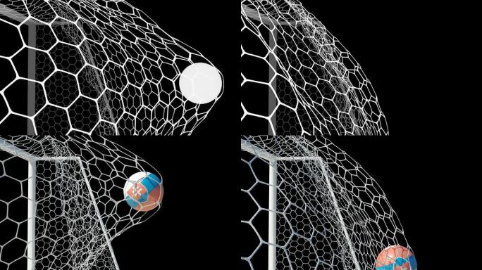 斯洛伐克球在阿尔法通道的慢动作得分