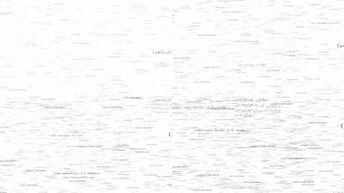 动画飞行公式和方程式。4K