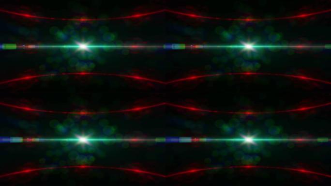 变形眩光镜头背景。4k视频片段