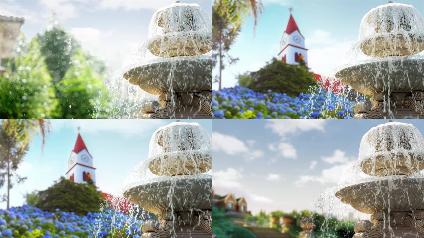 欧式喷泉地产园林喷泉
