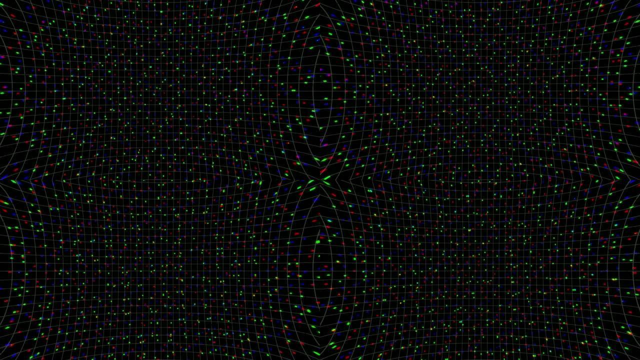 像素视频的动态RGB点，概念颜色显示