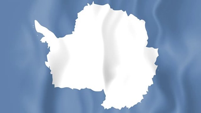 南极洲的动画旗帜