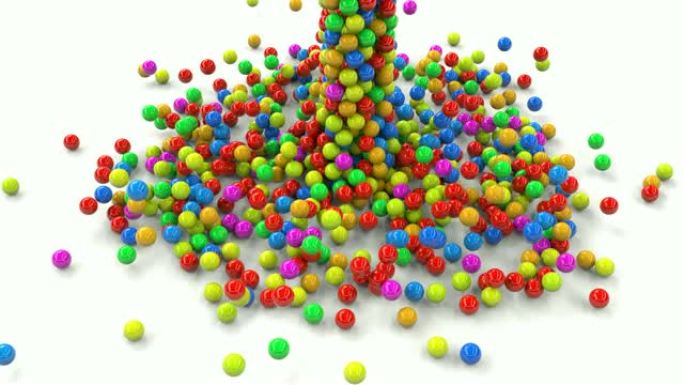 掉落彩色球儿童塑料玩具介绍为您的视频4k