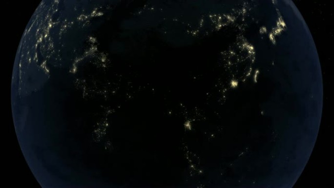 地球亚洲夜间