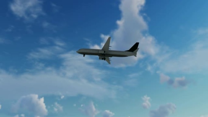 在美国棕榈泉机场的空中降落中创建飞机