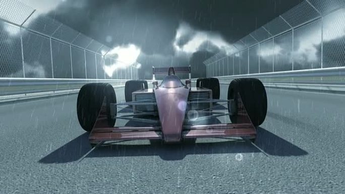 雨天的领导者F1赛车