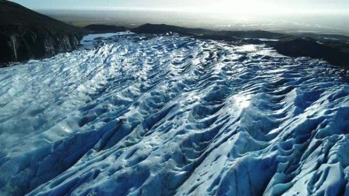 冬季冰川冰岛