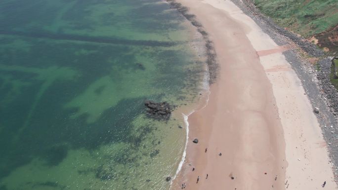 平潭海边沙滩航拍