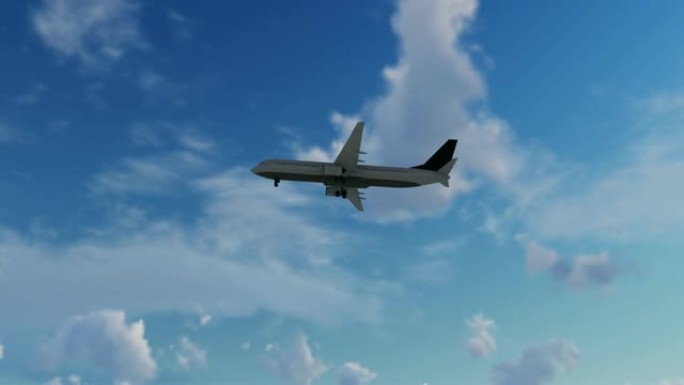 在美国檀香山机场的空中降落中制造飞机