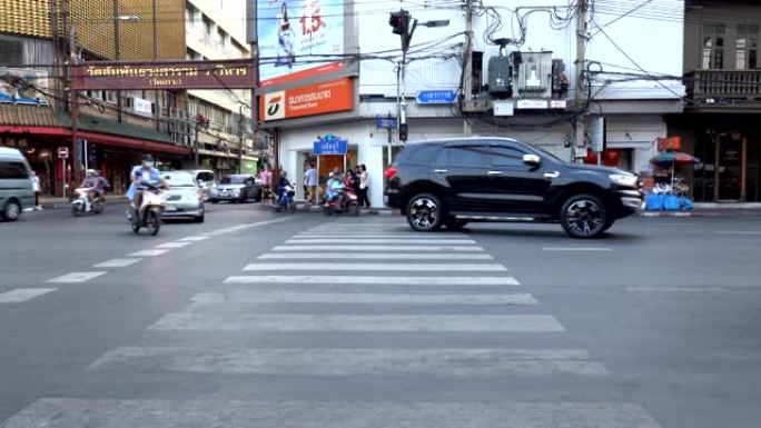 泰国曼谷唐人街姚瓦拉特路交通不畅