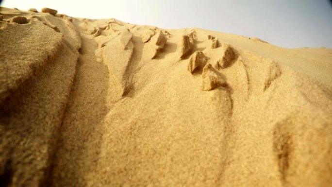 沙子正在崩溃，超级靠近沙漠塔尔