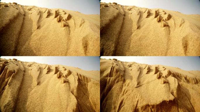 沙子正在崩溃，超级靠近沙漠塔尔