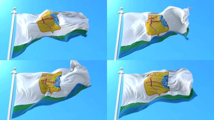 俄罗斯基洛夫州俄罗斯联邦主体旗帜。循环